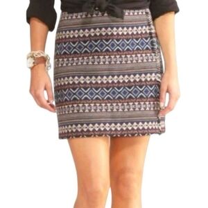 NEW Cato Aztec Tribal Print Woven Skirt